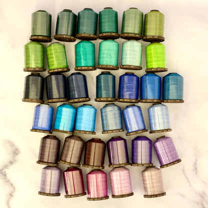 Linen Thread - M40 MeiSi SuperFine: Cool Colors