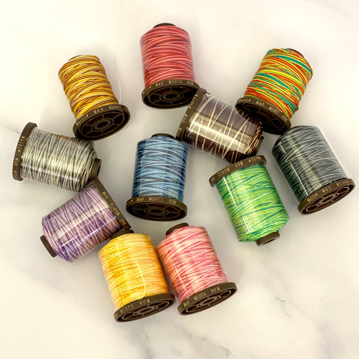 Linen Thread - M50 MeiSi SuperFine: Multi Color