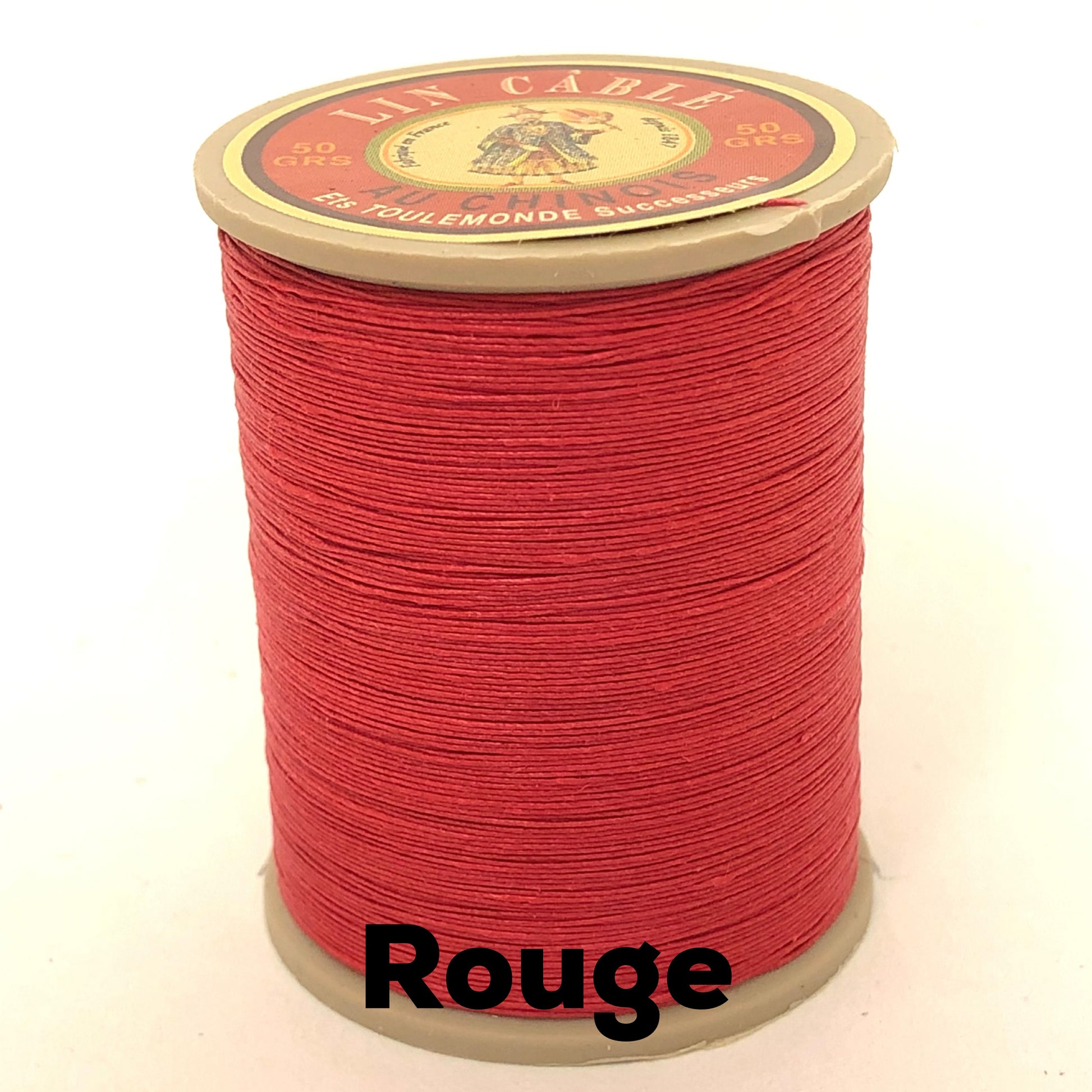 Waxed Linen Thread- Country Red — Two Hands Paperie