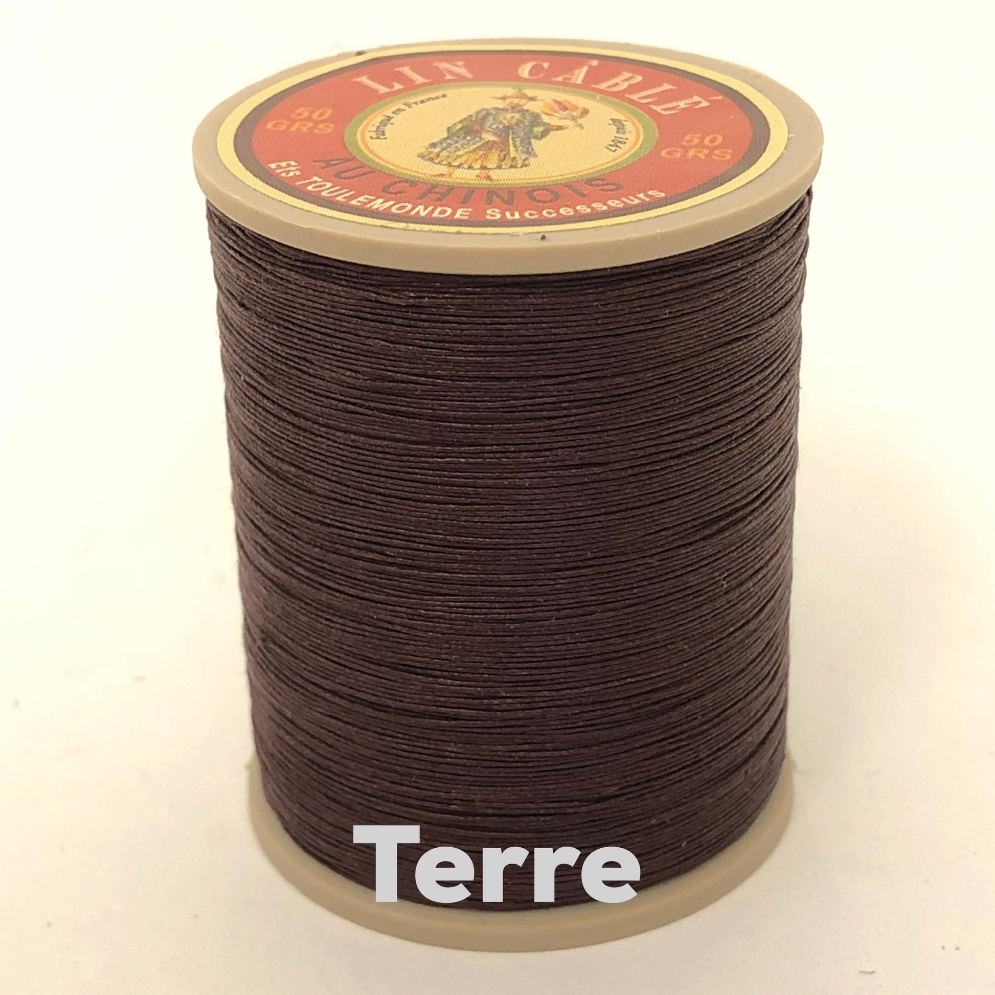 Sajou fil au chinois lin cable waxed linen thread - natural 105