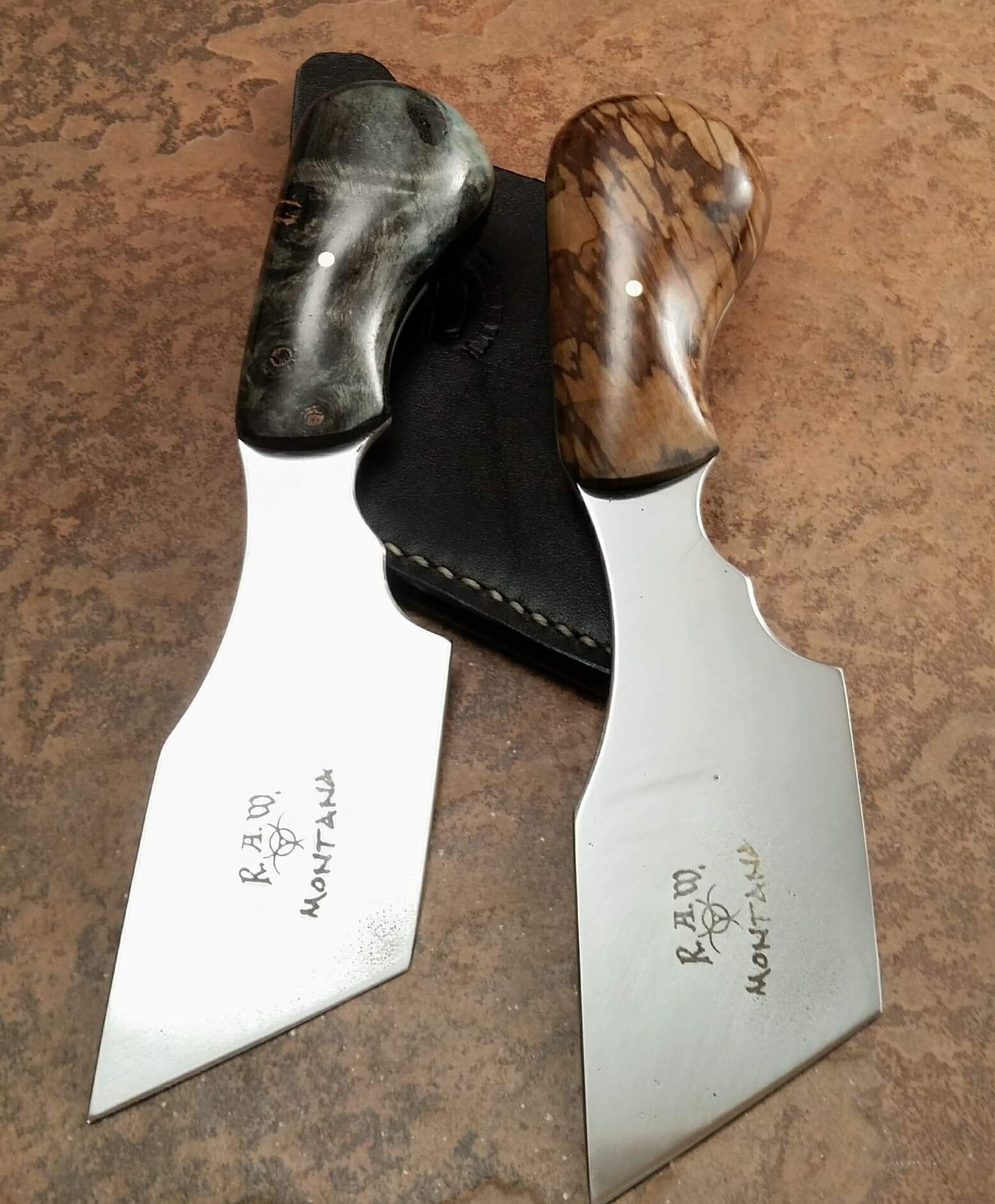 Watkins: Skiving Knife - Exotic Wood – Amblard Leather Atelier