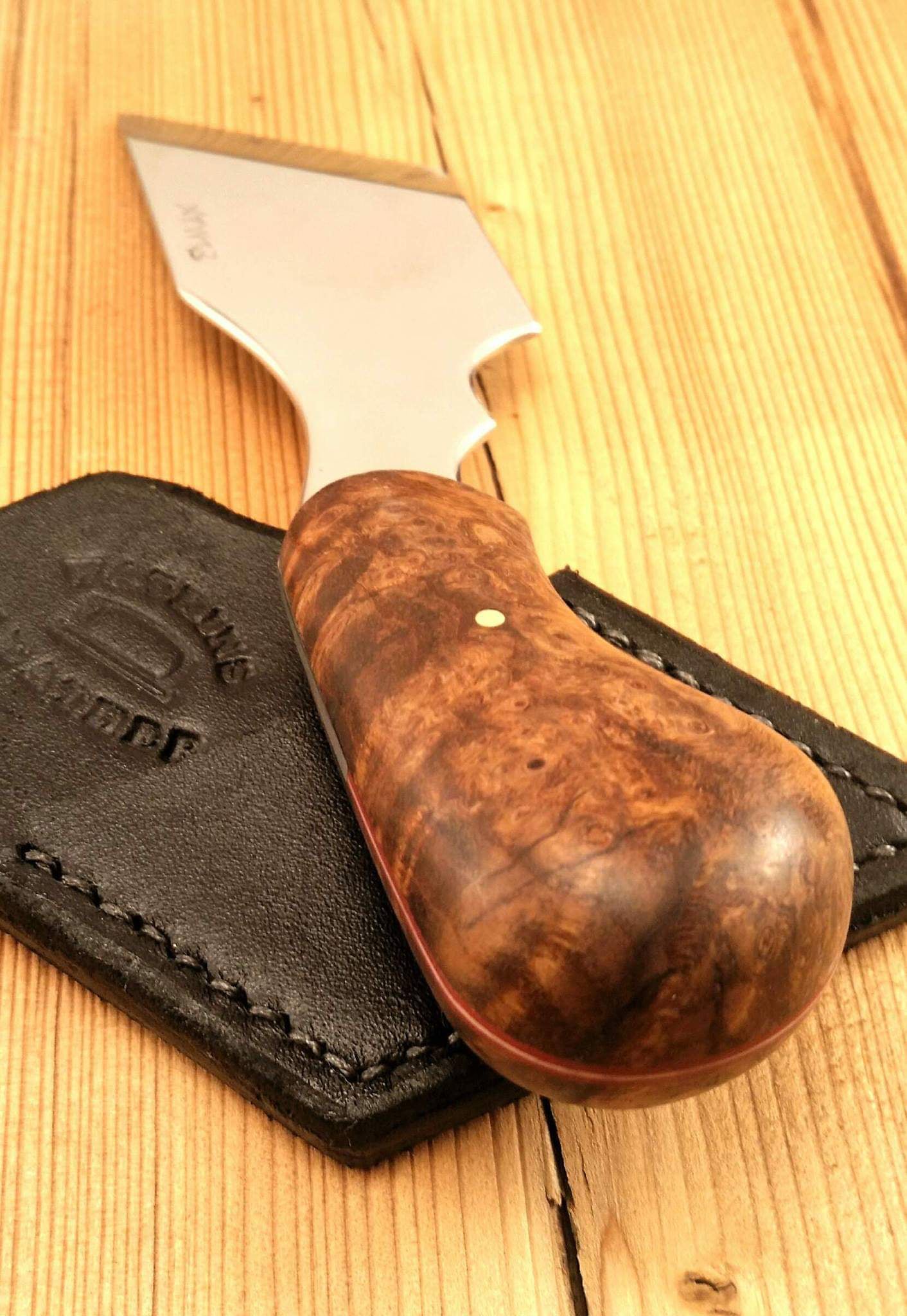 Watkins: Skiving Knife - Exotic Wood – Amblard Leather Atelier