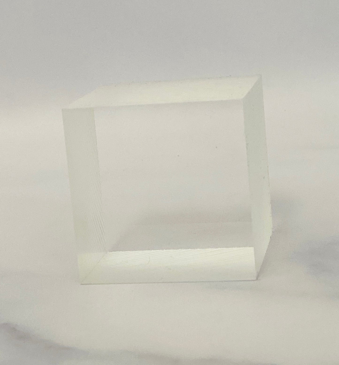 2" x 2" x 2" Unpolished Acrylic Cube